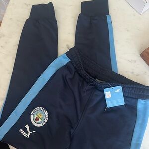 NWT Mens Puma MCFC Man City Joggers Small